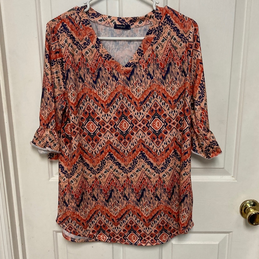 Sampeel Multicolor Zigzag Blouse
